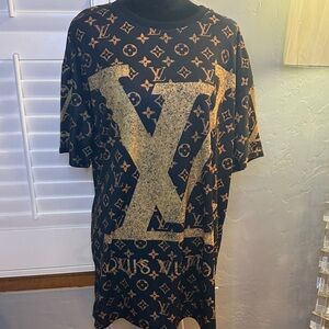 Black and Gold Monogram Shirt